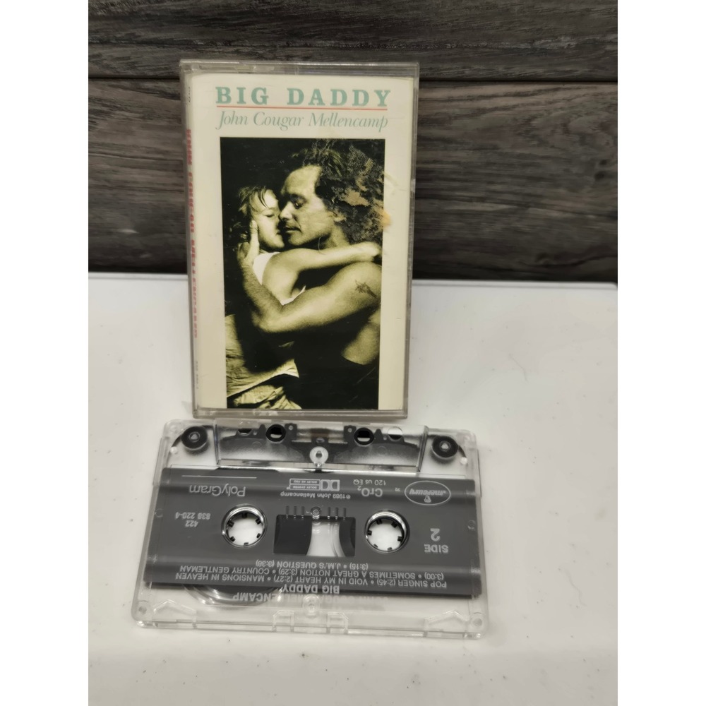 John Cougar Mellencamp Big Daddy Cassette Tape 1989 Mercury 838 220-4 Rock Album